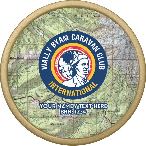 WBCCI logo Cabinet Knob - Gold - Front