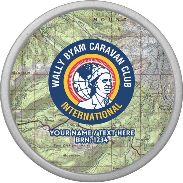 WBCCI logo Cabinet Knob - Nickel - Front