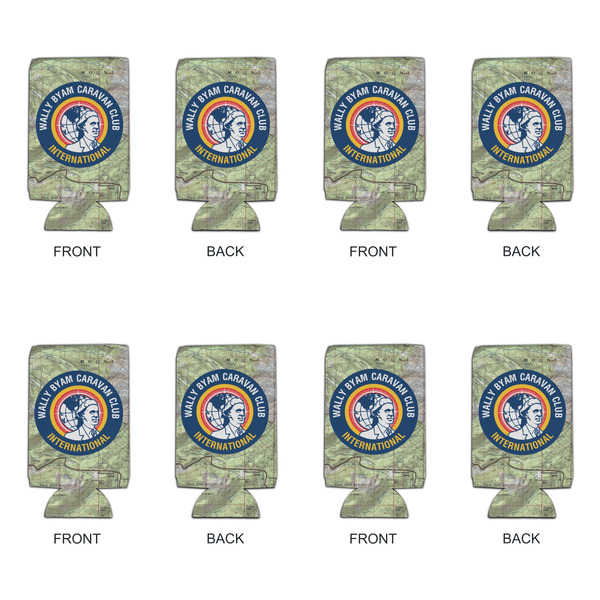 WBCCI logo Can Cooler - 16oz - Set of 4 - Front & Back