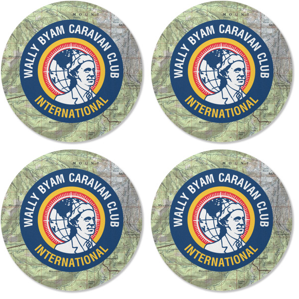 WBCCI logo Coaster Round Rubber Back - Apvl