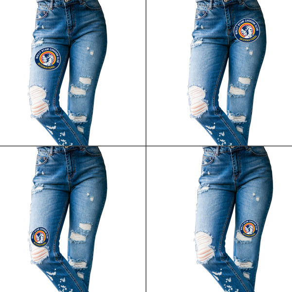 WBCCI logo Custom Shape Iron On Patches - L - Set of 4 - Approval