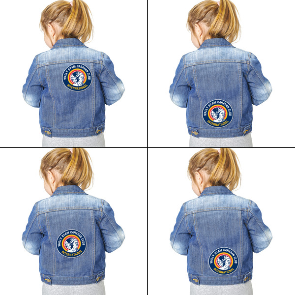 WBCCI logo Custom Shape Iron On Patches - XXL - Set of 4 - Approval