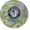 WBCCI Heritage logo Round Glass Cutting Board
