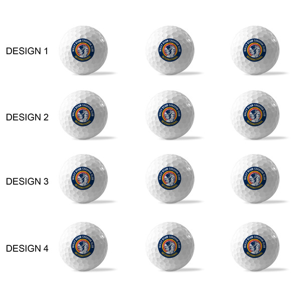 WBCCI logo Golf Balls - Generic - Set of 12 - APPROVAL