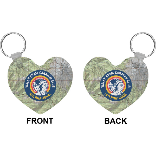 WBCCI logo Heart Keychain (Front + Back)