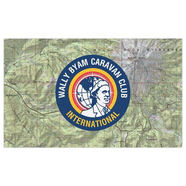 WBCCI logo Indoor / Outdoor Rug - 3'x5' - Front Flat