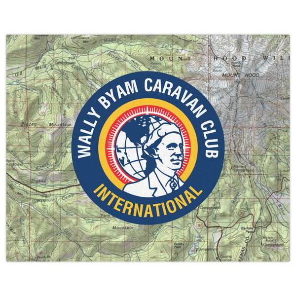 WBCCI logo Indoor / Outdoor Rug - 8'x10' - Front Flat