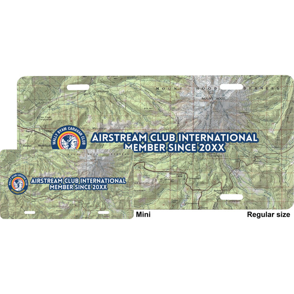 WBCCI logo License Plate - Sizes - Four Holes