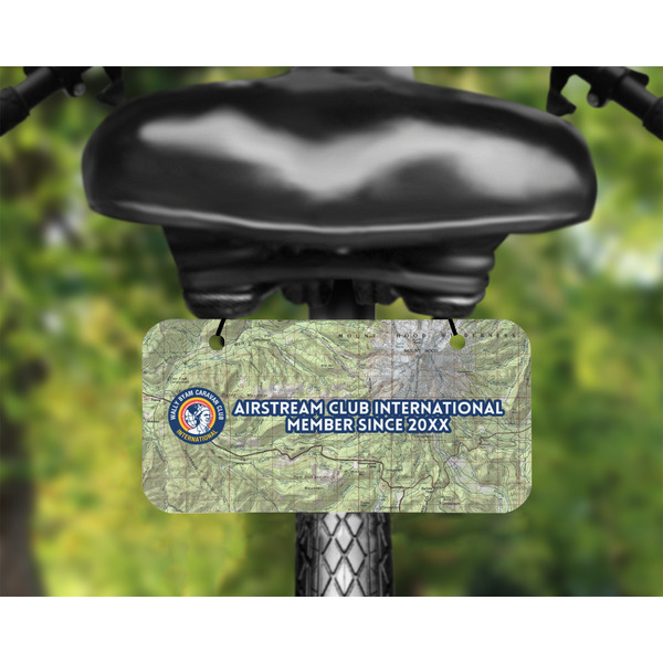 WBCCI logo Mini License Plate on Bicycle - LIFESTYLE Two holes