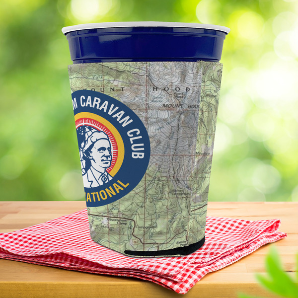 WBCCI logo Party Cup Sleeves - with bottom - Lifestyle