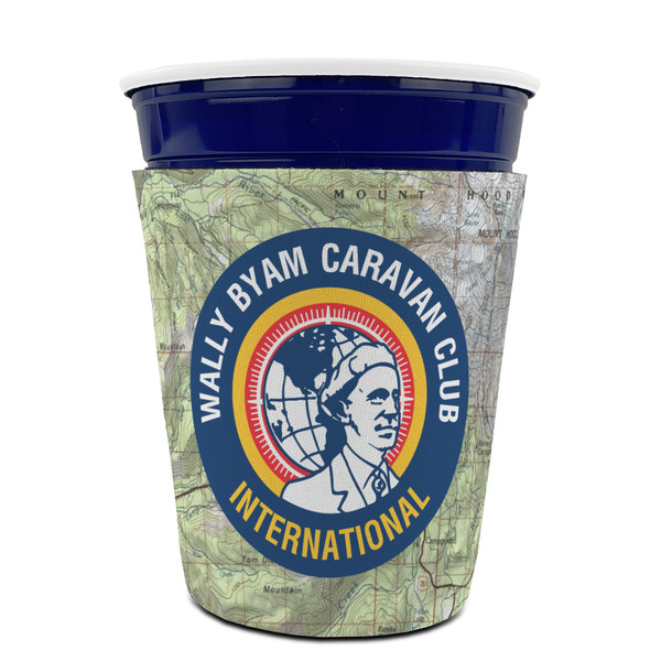 WBCCI logo Party Cup Sleeves - without bottom - Front (On Cup)