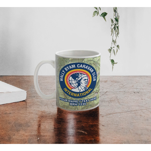 WBCCI logo Personalized Coffee Mug - Lifestyle