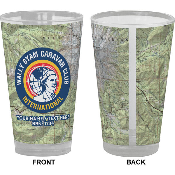 WBCCI logo Pint Glass - Full Color - Front & Back Views