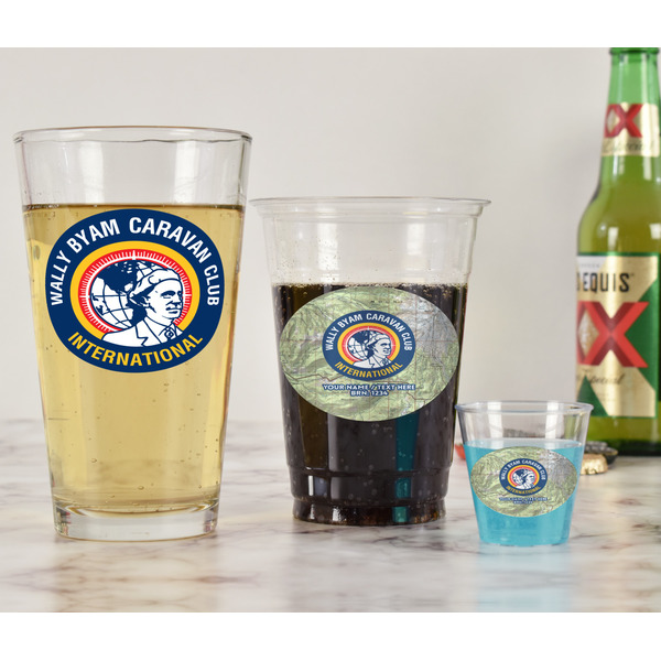 WBCCI logo Pint Glass - Two Content - In Context