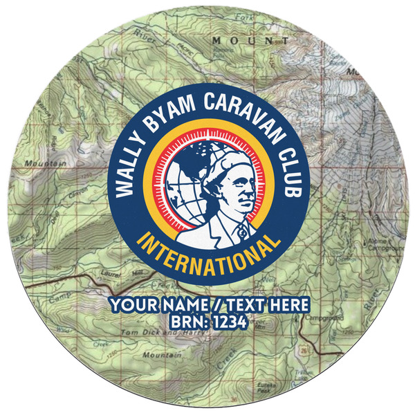 WBCCI logo Round Mousepad - APPROVAL