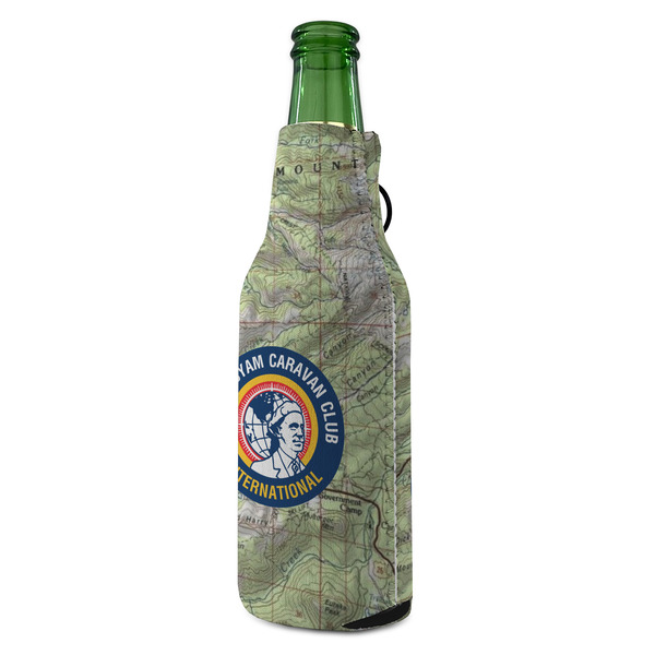 WBCCI logo Zipper Bottle Cooler - ANGLE (bottle)