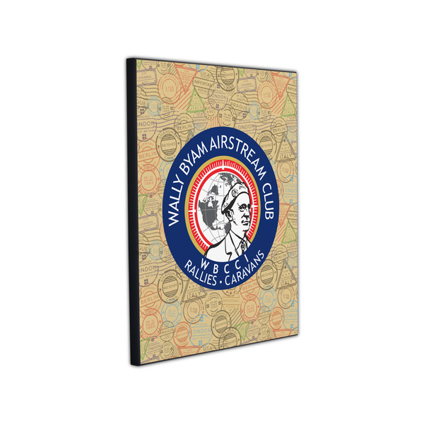 Wally Byam Airstream Club logo 11x14 Wood Print - Angle View