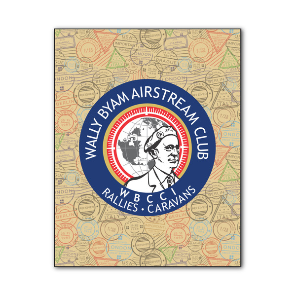 Custom Wally Byam Airstream Club logo Wood Print - 11" x 14"