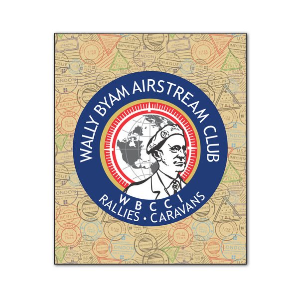 Wally Byam Airstream Club logo 20x24 Wood Print - Front View