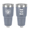 Wally Byam Airstream Club logo 30 oz Stainless Steel Tumbler - Grey - Double-Sided
