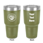 Wally Byam Airstream Club logo 30 oz Stainless Steel Tumbler - Olive - Double-Sided