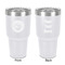 Wally Byam Airstream Club logo 30 oz Stainless Steel Tumbler - White - Double-Sided