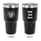 Wally Byam Airstream Club logo 30 oz Stainless Steel Tumbler - Black - Double-Sided