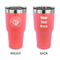 Wally Byam Airstream Club logo 30 oz Stainless Steel Tumbler - Coral - Double-Sided