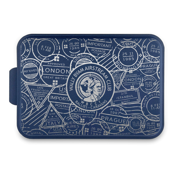 Custom Wally Byam Airstream Club logo Aluminum Baking Pan with Navy Lid
