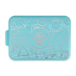 Wally Byam Airstream Club logo Aluminum Baking Pan with Teal Lid