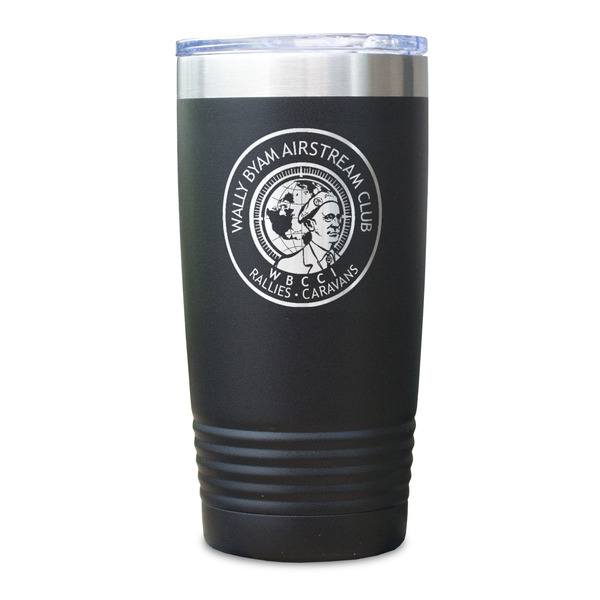 Wally Byam Airstream Club logo Black Polar Camel Tumbler - 20oz - Single Sided - Approval