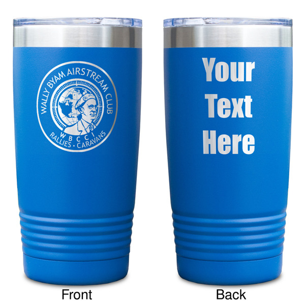 Wally Byam Airstream Club logo Blue Polar Camel Tumbler - 20oz - Double Sided - Approval