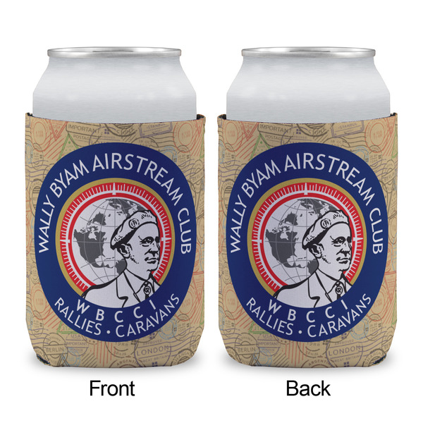 Wally Byam Airstream Club logo Can Cooler - Standard 12oz - Front & Back