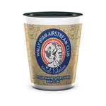 Wally Byam Airstream Club logo Ceramic Shot Glasses - 1.5 oz - Two Tone - Set of 4