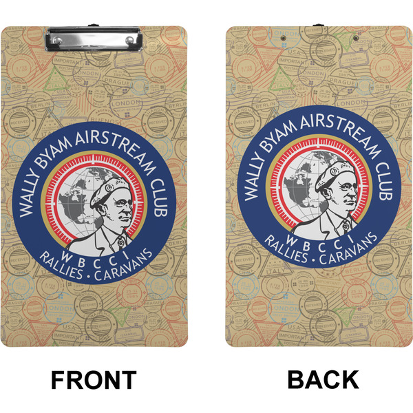 Wally Byam Airstream Club logo Clipboard (Legal) (Front + Back)