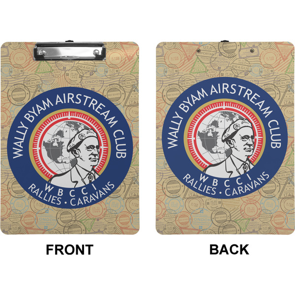 Wally Byam Airstream Club logo Clipboard (Letter) (Front + Back)