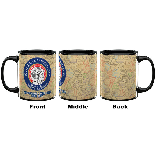Wally Byam Airstream Club logo Coffee Mug - 11 oz - Black APPROVAL