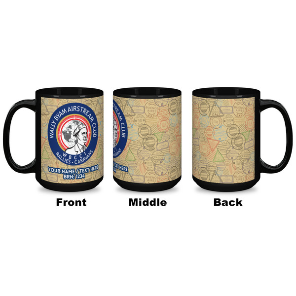 Wally Byam Airstream Club logo Coffee Mug - 15 oz - Black APPROVAL