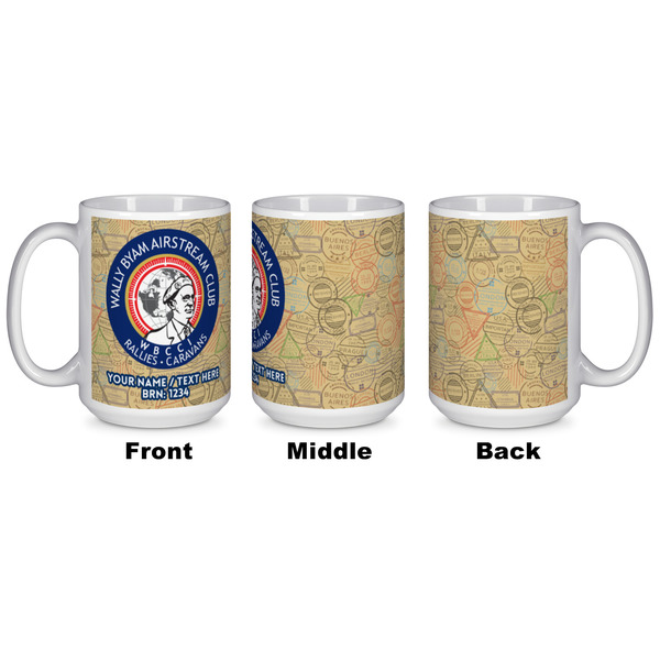 Wally Byam Airstream Club logo Coffee Mug - 15 oz - White APPROVAL