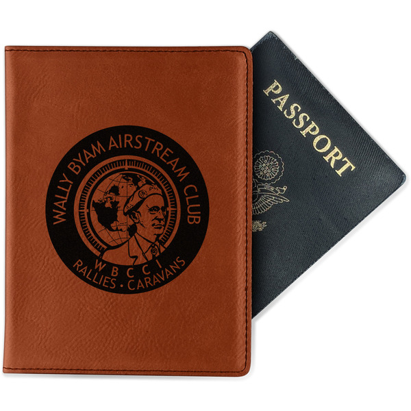 Custom Wally Byam Airstream Club logo Passport Holder - Faux Leather