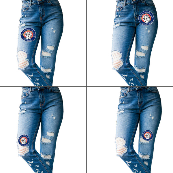 Wally Byam Airstream Club logo Custom Shape Iron On Patches - L - Set of 4 - Approval