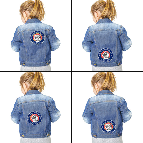 Wally Byam Airstream Club logo Custom Shape Iron On Patches - XXL - Set of 4 - Approval