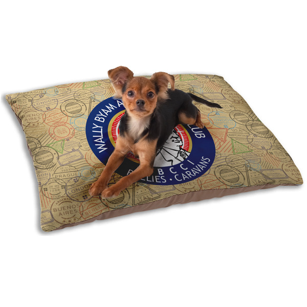 Wally Byam Airstream Club logo Dog Bed - Small LIFESTYLE