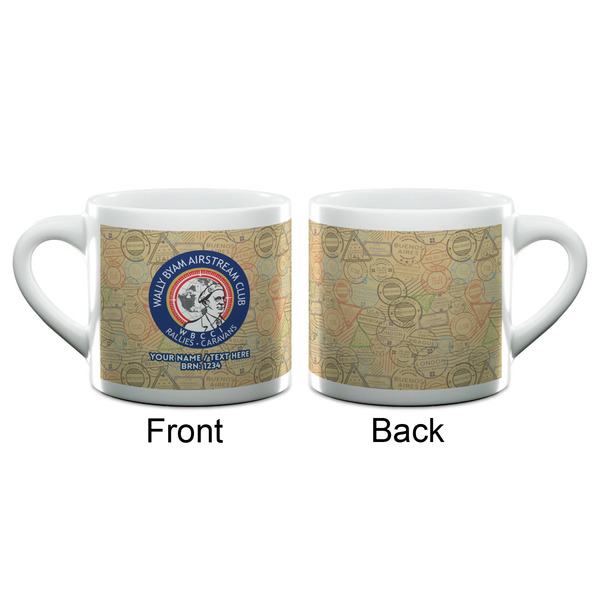 Wally Byam Airstream Club logo Double Shot Espresso Cup - Single - Front & Back