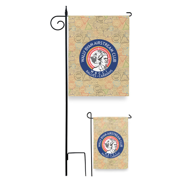 Wally Byam Airstream Club logo Garden Flag - PARENT/MAIN
