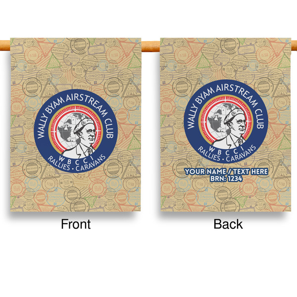 Wally Byam Airstream Club logo Garden Flags - Large - Double Sided - APPROVAL