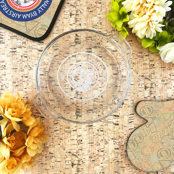 Wally Byam Airstream Club logo Glass Pie Dish - LIFESTYLE