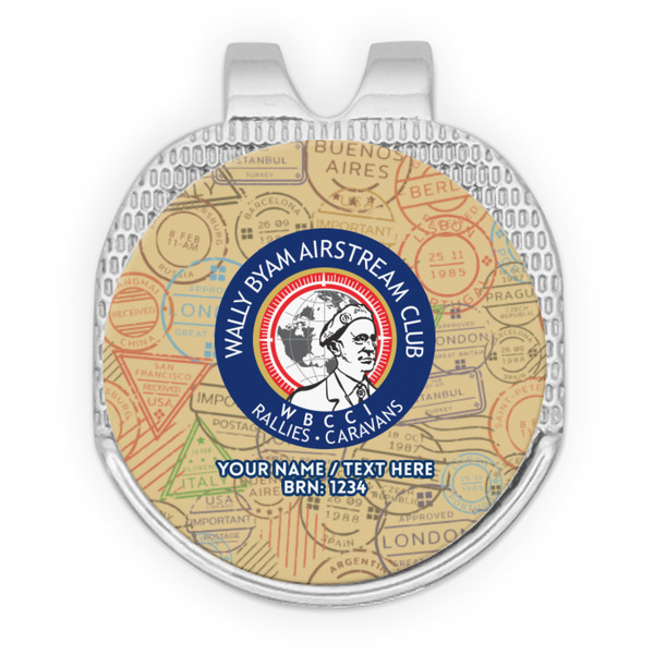 Wally Byam Airstream Club logo Golf Ball Hat Clip Marker - Apvl