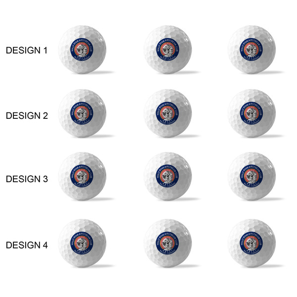 Wally Byam Airstream Club logo Golf Balls - Generic - Set of 12 - APPROVAL