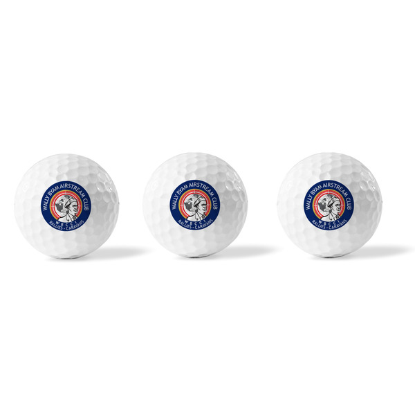 Wally Byam Airstream Club logo Golf Balls - Generic - Set of 3 - APPROVAL